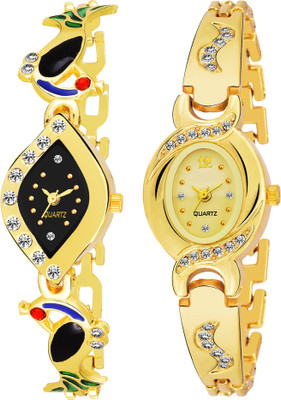 QUEBEC Combo Pack 2 Best Artist Designer Party-Wedding Bangle Watch For Women & Girls Pq-10 Analog Watch - For Girls