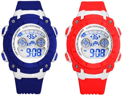 Time Up Combo of 2,Alarm,WaterProof,Stopwatch Kids Digital Watch  - For Boys & Girls