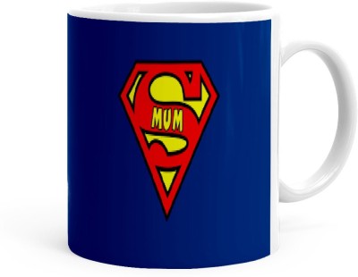 Kesri Gifts Super Mum (13365P) Ceramic Coffee Mug(325 ml)