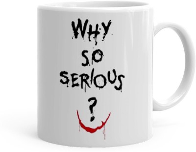 Kesri Gifts Why So Serious (13353P) Ceramic Coffee Mug(325 ml)