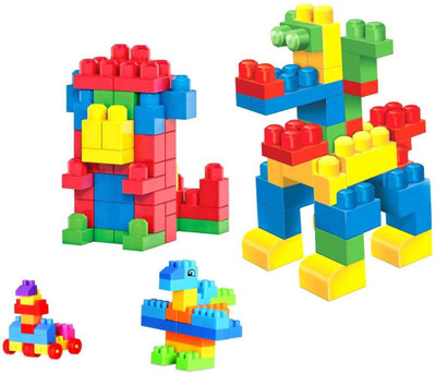 BOZICA GOOD QUALITY 100 pcs colorful Wooden Stacking Up Building Blocks Square Cubes wooden blocks for children Learning Education Toys(Multicolor)