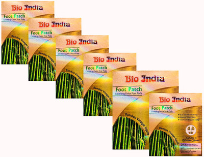 BIO INDIA Cleansing Detox Foot Pads - Set of 6(500 g)