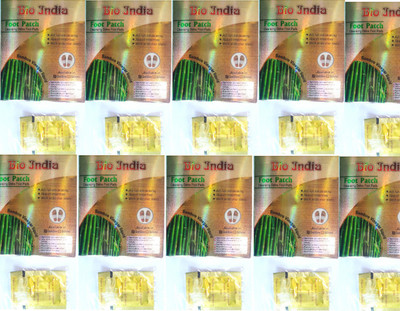BIO INDIA Cleansing Adhesive Foot Patches[PACK OF TEN](900 g)