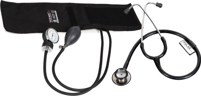 Pulse Wave Aneroid Sphygmomanometer Blood Pressure Machine Blood Pressure Monitor Bp Monitor(Black)