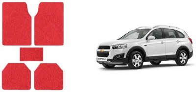 Autofetch Rubber Standard Mat For  Chevrolet Captiva(Red)