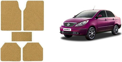 Autofetch Rubber Standard Mat For  Tata Manza(Beige)