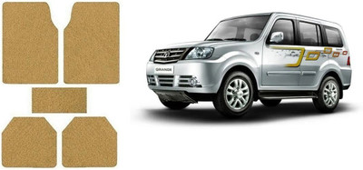 Autofetch Rubber Standard Mat For  Tata Sumo Grande(Beige)
