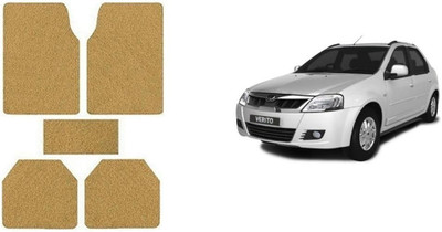 Autofetch Rubber Standard Mat For  Mahindra Verito(Beige)