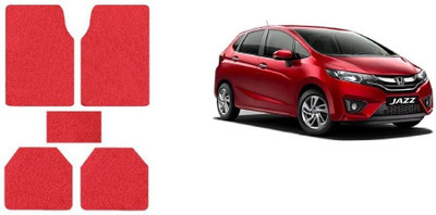 Autofetch Rubber Standard Mat For  Honda Jazz(Red)