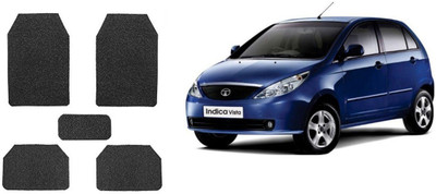 Autofetch Rubber Standard Mat For  Tata Indica Vista(Black)