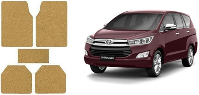 Autofetch Rubber Standard Mat For  Toyota Innova(Beige)