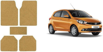 Autofetch Rubber Standard Mat For  Tata Tiago(Beige)