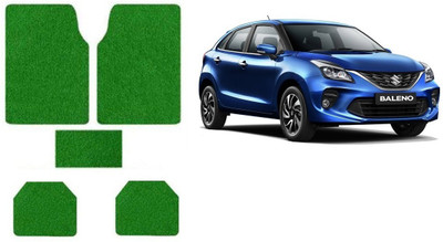 Autofetch Rubber Standard Mat For  Maruti Suzuki Baleno(Green)