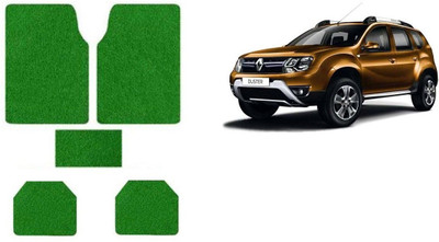 Autofetch Rubber Standard Mat For  Renault Duster(Green)