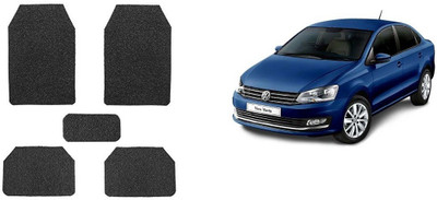 Autofetch Rubber Standard Mat For  Volkswagen Vento(Black)