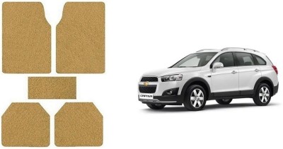 Autofetch Rubber Standard Mat For  Chevrolet Captiva(Beige)