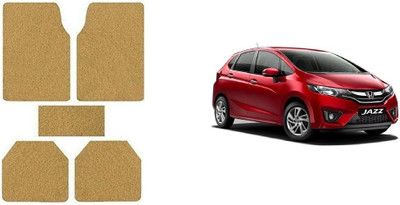 Autofetch Rubber Standard Mat For  Honda Jazz(Beige)