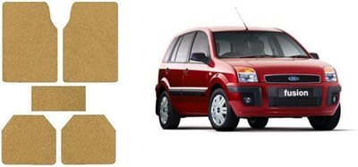 Autofetch Rubber Standard Mat For  Ford Fusion(Beige)