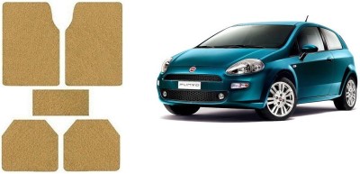 Autofetch Rubber Standard Mat For  Fiat Grand Punto(Beige)