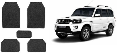 Autofetch Rubber Standard Mat For  Mahindra Scorpio(Black)