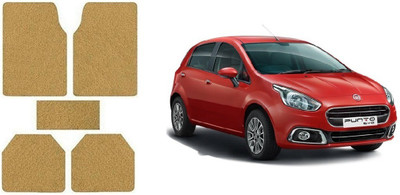Autofetch Rubber Standard Mat For  Fiat Punto Evo(Beige)