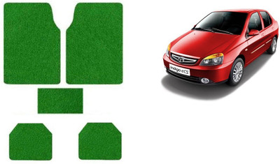 Autofetch Rubber Standard Mat For  Tata Indigo CS(Green)