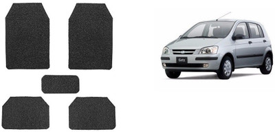 Autofetch Rubber Standard Mat For  Hyundai Getz(Black)