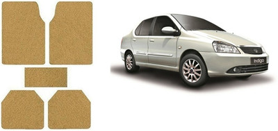 Autofetch Rubber Standard Mat For  Tata Indigo(Beige)