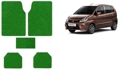 Autofetch Rubber Standard Mat For  Maruti Suzuki Zen Estilo(Green)