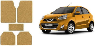Autofetch Rubber Standard Mat For  Nissan Micra(Beige)