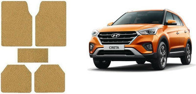 Autofetch Rubber Standard Mat For  Hyundai Creta(Beige)