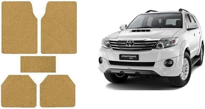 Autofetch Rubber Standard Mat For  Toyota Fortuner(Beige)