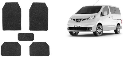 Autofetch Rubber Standard Mat For  Nissan Evalia(Black)