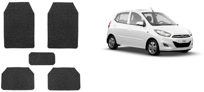 Autofetch Rubber Standard Mat For  Hyundai i10(Black)