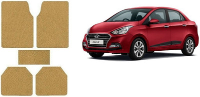 Autofetch Rubber Standard Mat For  Hyundai Xcent(Beige)