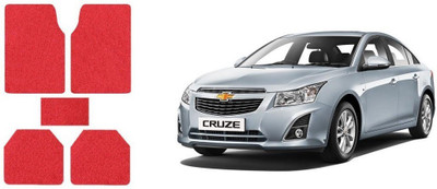 Autofetch Rubber Standard Mat For  Chevrolet Cruze(Red)