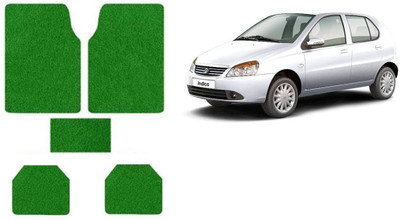 Autofetch Rubber Standard Mat For  Tata Indica(Green)