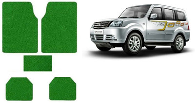 Autofetch Rubber Standard Mat For  Tata Sumo Grande(Green)