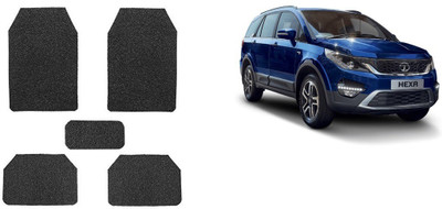 Autofetch Rubber Standard Mat For  Tata Hexa(Black)
