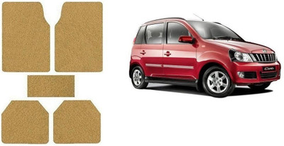 Autofetch Rubber Standard Mat For  Mahindra Quanto(Beige)