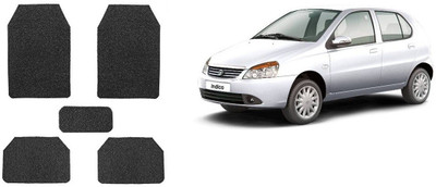 Autofetch Rubber Standard Mat For  Tata Indica(Black)