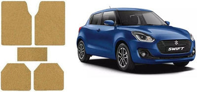 Autofetch Rubber Standard Mat For  Maruti Suzuki Swift(Beige)