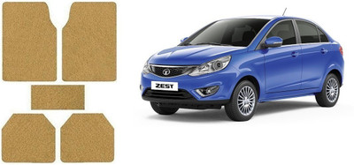 Autofetch Rubber Standard Mat For  Tata Zest(Beige)