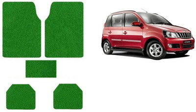 Autofetch Rubber Standard Mat For  Mahindra Quanto(Green)