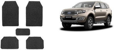 Autofetch Rubber Standard Mat For  Ford Endeavour(Black)