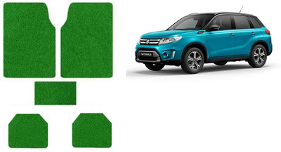 Autofetch Rubber Standard Mat For  Maruti Suzuki Vitara(Green)