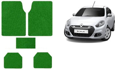 Autofetch Rubber Standard Mat For  Renault Scala(Green)