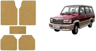 Autofetch Rubber Standard Mat For  Toyota Qualis(Beige)