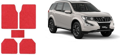 Autofetch Rubber Standard Mat For  Mahindra XUV(Red)