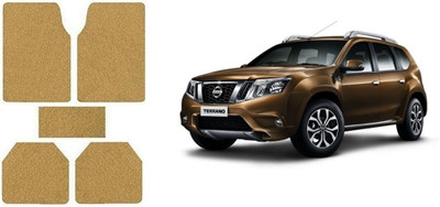 Autofetch Rubber Standard Mat For  Nissan Terrano(Beige)